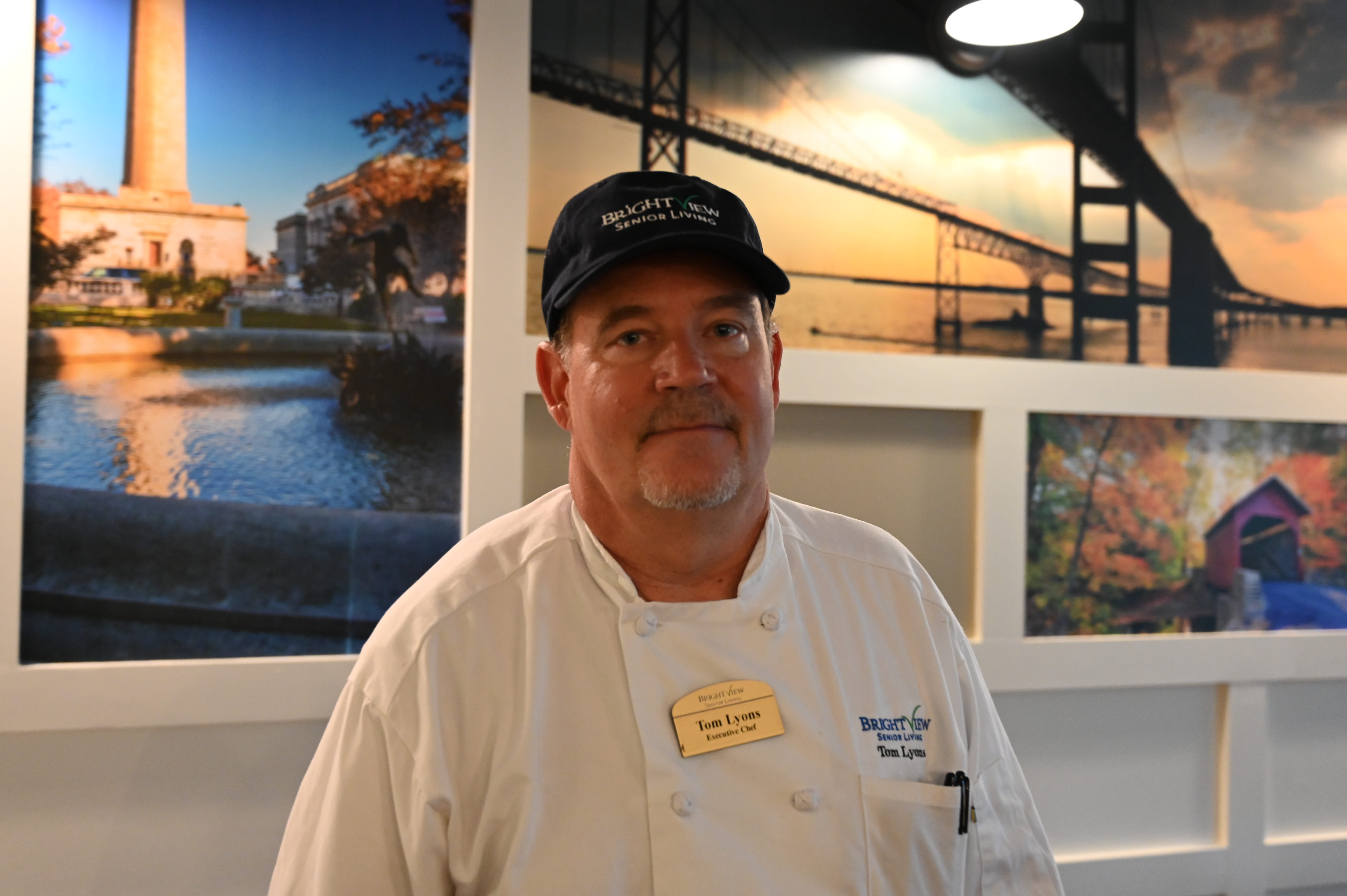 Chef David Lyons in his chef whites