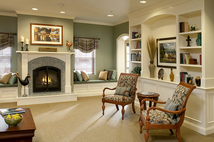 Brightview Concord River Living Room - Massachusetts Senior Living