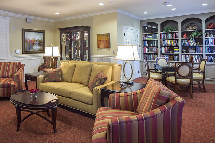 Brightview Fallsgrove Living Room - Maryland Senior Living