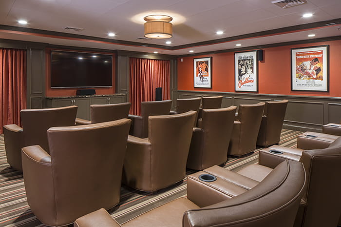 Brightview Perry Hall Movie Theater - Maryland Senior Living