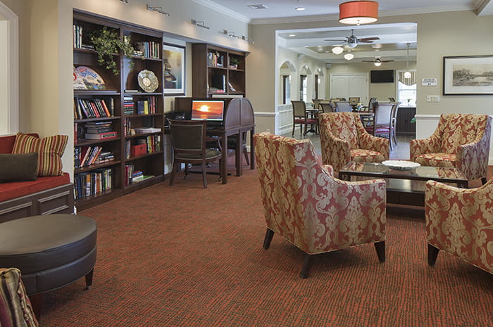 Brightview Randolph Library - New Jersey Senior Living