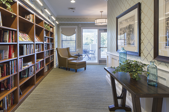 Brightview Tenafly Library - New Jersey Senior Living