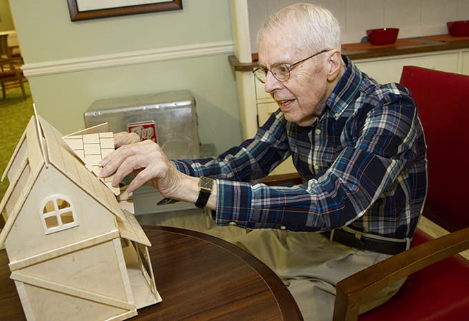 Brightview Wellspring Village Dementia Care Resident building dollhouse