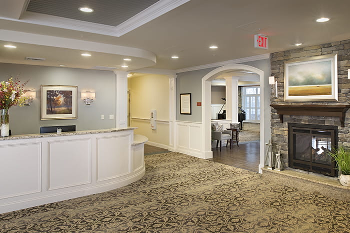 Brightview Arlington Lobby - Massachusetts Senior Living