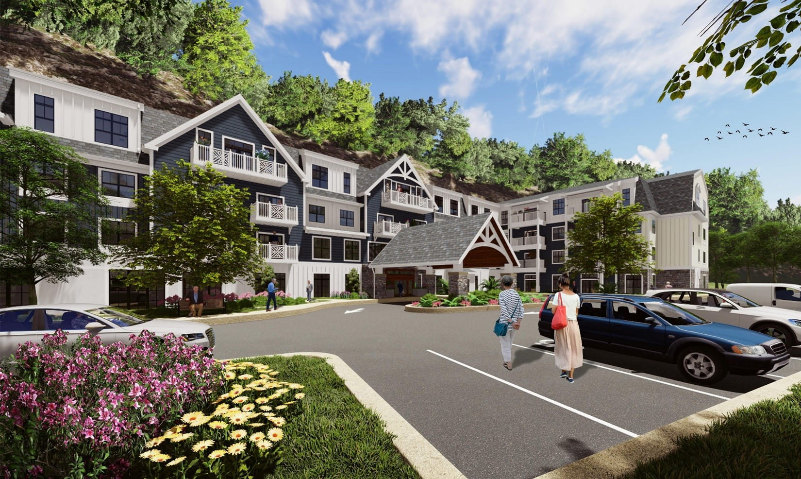 Brightview Harrison Exterior Rendering