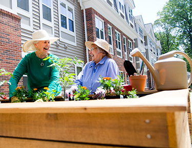 Brightview Senior Living Residents Gardening