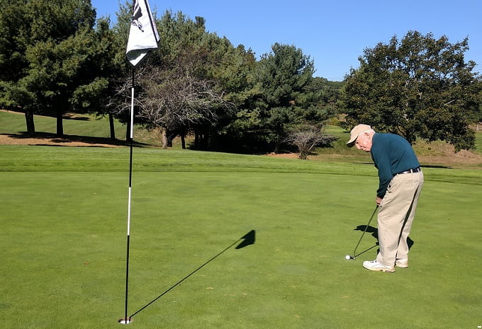 golfing