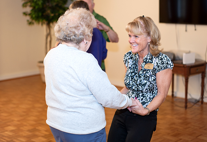 Brightview Senior Living Associate & Resident Dancing