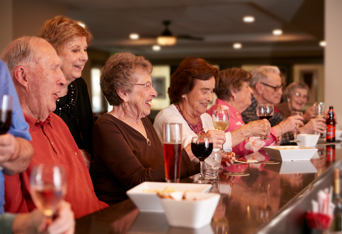 Brightview Senior Living Residents at the Bar