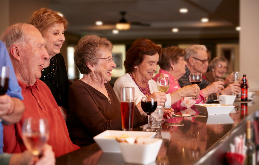 Brightview Senior Living Residents at the Bar