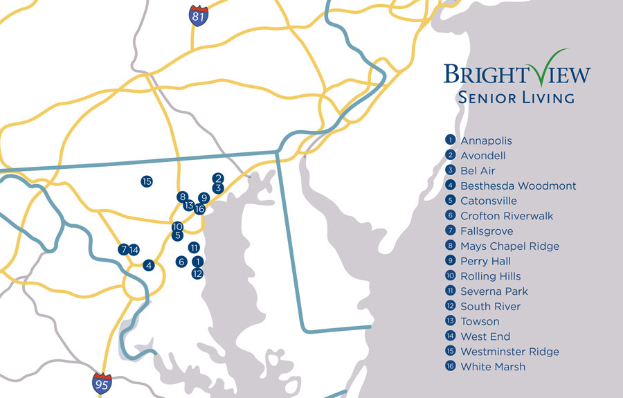 Maryland Senior Assisted Living Communities Near Me Brightview