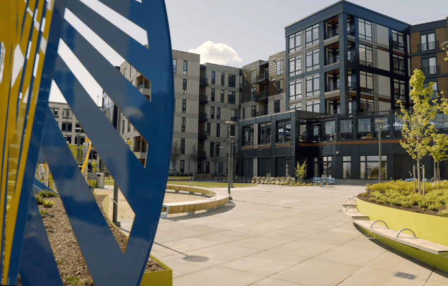 Public park at Brightview Dulles Corner