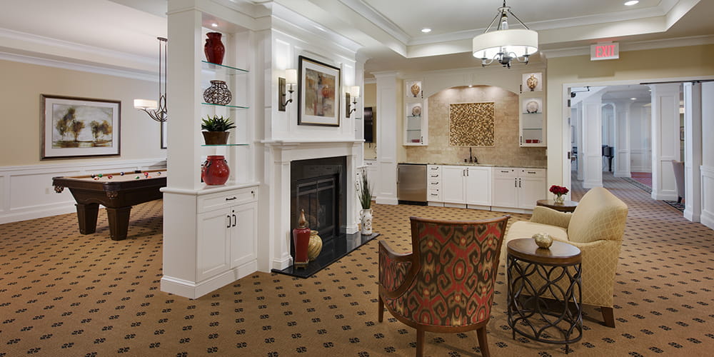 Brightview Great Falls Living Room - Virginia Senior Living