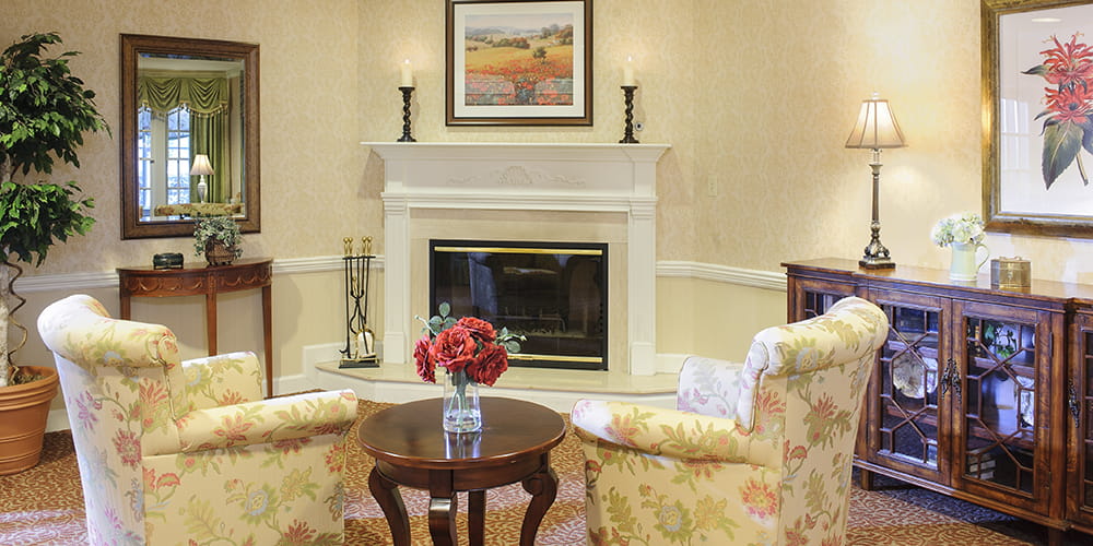 Brightview Mount Laurel Living Room - New Jersey Senior Living
