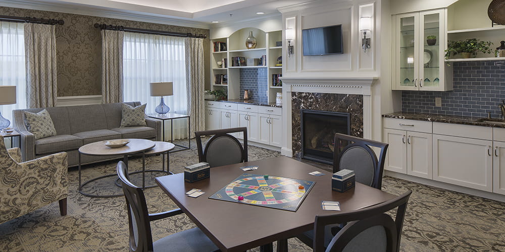 Brightview Randolph Activity Room - New Jersey Senior Living