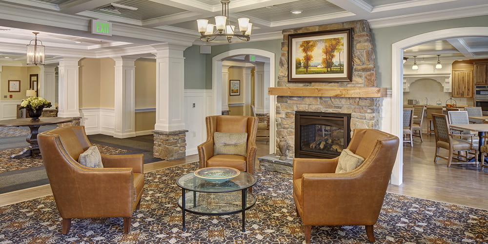 Brightview Rolling Hills Living Room - Maryland Senior Living